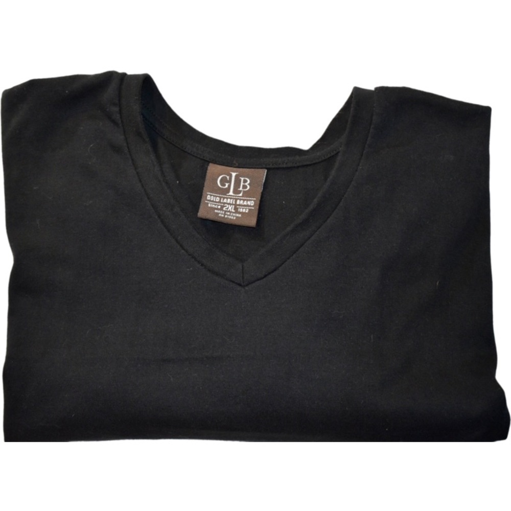 Men’s 2X GLB men’s plain black tee shirt. Nice like new! Gold Label Brand top